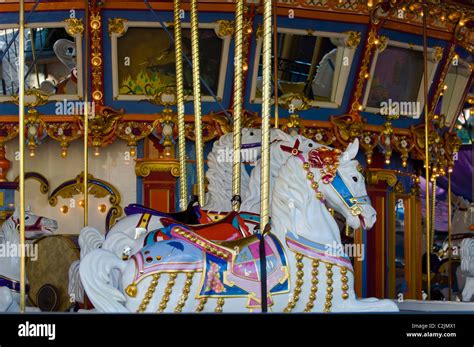 Carousel at Disneyland Amusement Park in California USA Stock Photo - Alamy