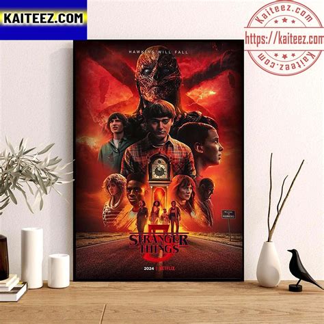 Stranger Things 5 Hawkins Will Fall Season 5 2024 New Poster Wall Decor ...