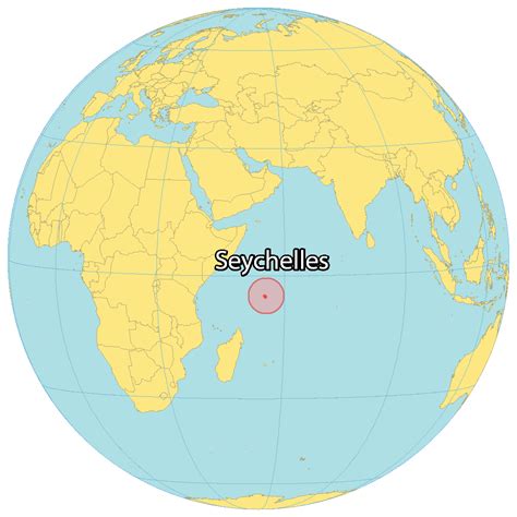 Seychelles Map with Islands - GIS Geography