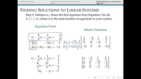 Matrix Row Operations To Solve Linear Equations - Tessshebaylo