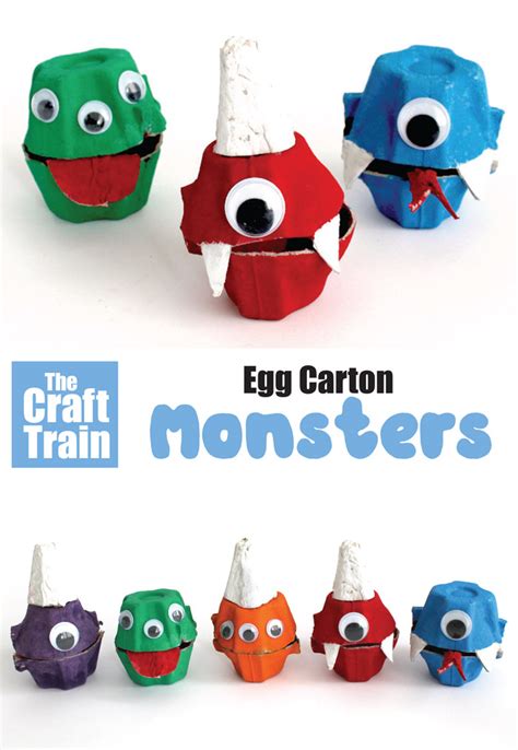 Egg Carton Monsters - The Craft Train