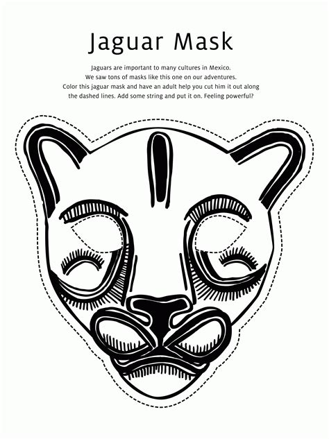 Tiki Mask Coloring Page - Coloring Home