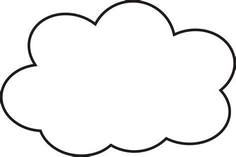 Cloud Clipart Black And White | Free download on ClipArtMag