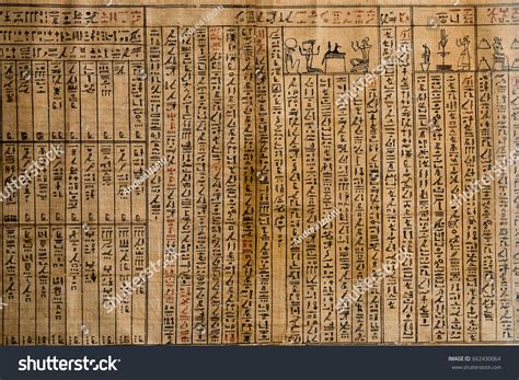 Papyrus Old Ancient Egyptian Book Dead Stock Photo 662430064 | Shutterstock