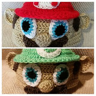 Ravelry: Mario Luigi Hat pattern by birch spiker