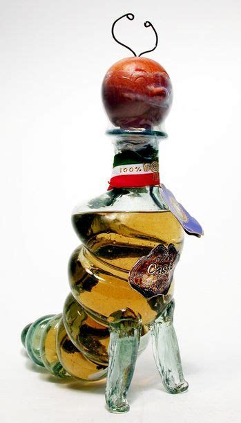 ~ Worm Shaped Bottle for Tequila ~ | Tequila bottles, Wine bottle ...