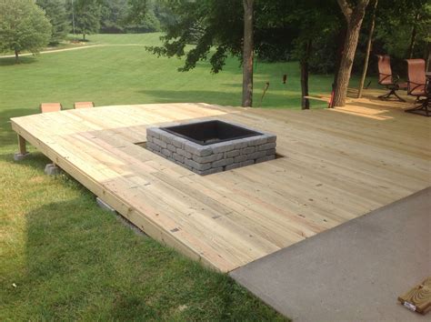 wood deck fire pit ideas - Lilliana Kinney