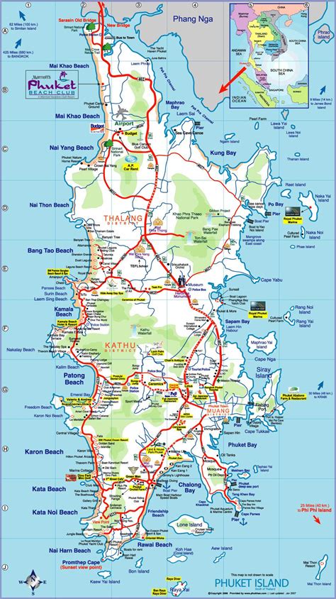 Stadtplan von Phuket Town | Detaillierte gedruckte Karten von Phuket ...