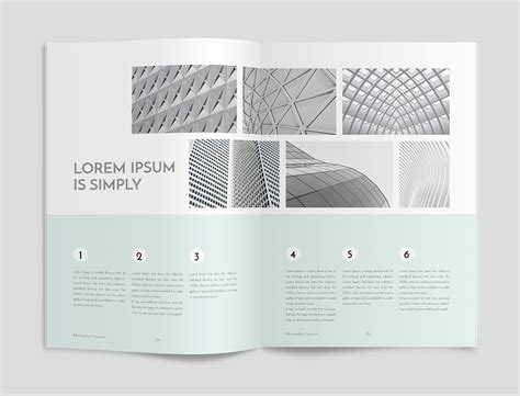 Minimalist Magazine Layout on Behance