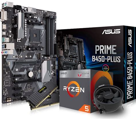 PC SPECIALIST AMD Ryzen 5 Processor, PRIME B450-PLUS Motherboard, 8 GB ...