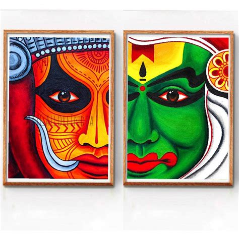 Kathakali Kerala Mural Painting Art Painting Madhubani Painting | The ...