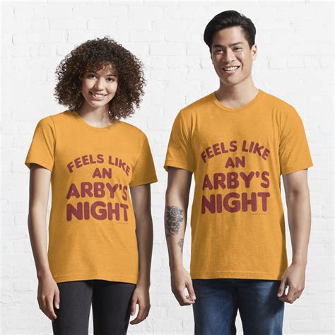 "Feels Like An Arby's Night - Funny TV Show Quote (Red Text)" T-shirt ...