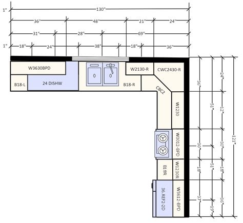 Free Editable Kitchen Layouts | EdrawMax Online