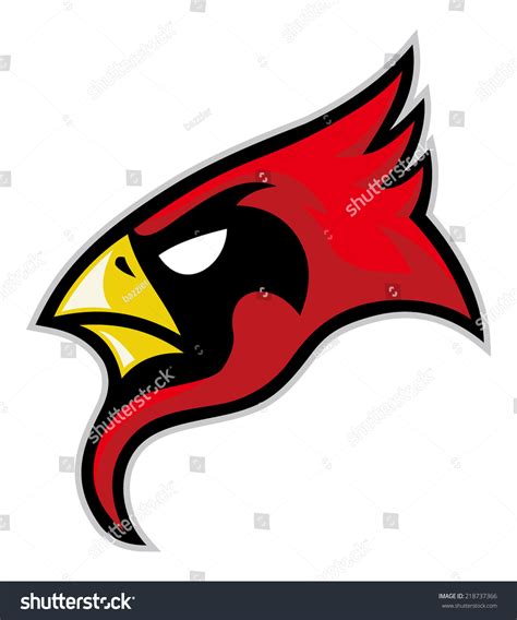 Cardinal Head Stock Vector (Royalty Free) 218737366 | Shutterstock