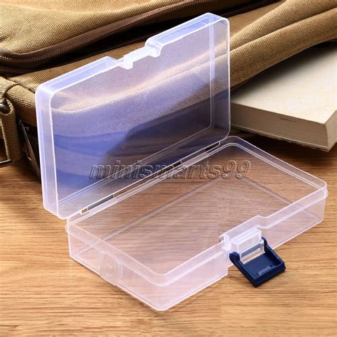 Transparent Clear Plastic Storage Box Cosmetics Jewelry Collection ...