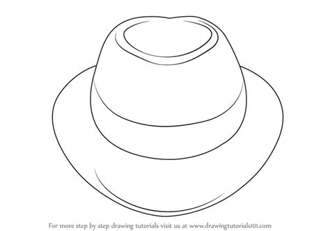 Learn How to Draw a Hat (Hats) Step by Step : Drawing Tutorials