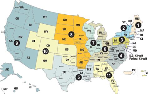 U.S. Circuit Courts Map