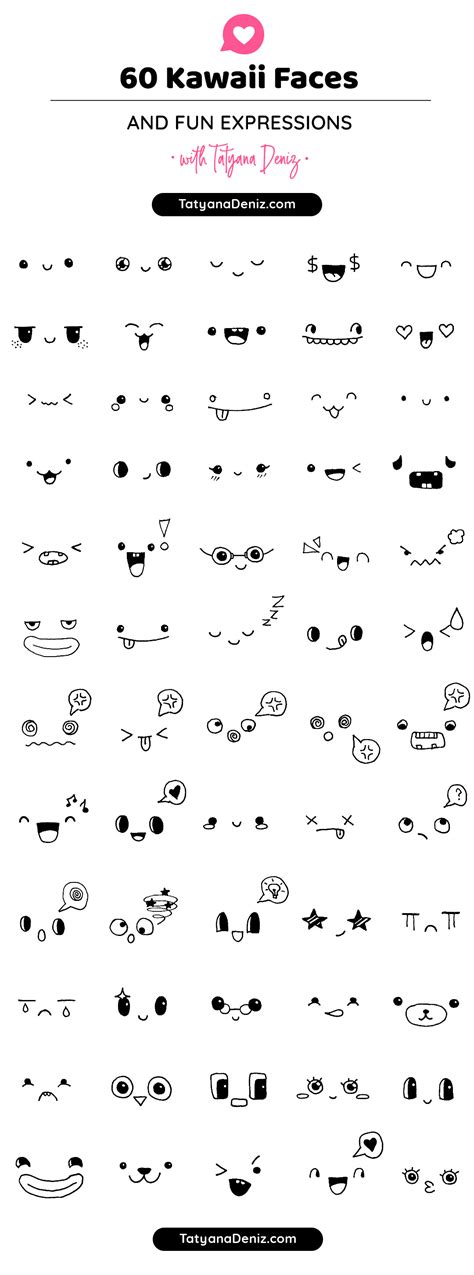 How To Draw Cute Kawaii Faces