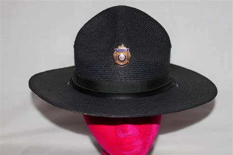 Vintage Georgia State Trooper Hat, Law Enforcement Uniform Hat, The ...