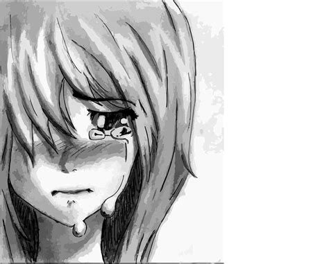 Girl Crying Drawing