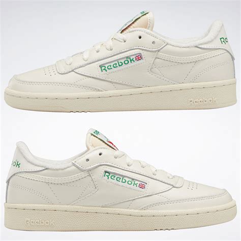 Club C 85 Vintage Shoes in chalk/alabaster/glen green | Reebok Official ...