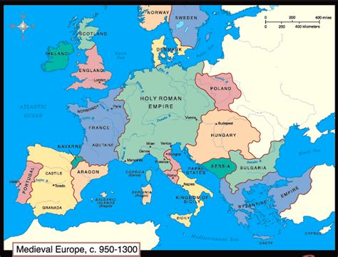 Feudalism In The Middle Ages Map