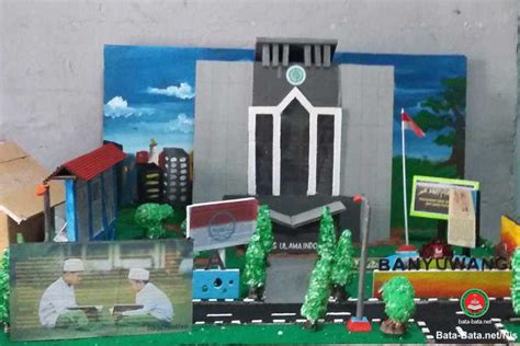 Lomba Mading 3D Menarik Perhatian Santri - Mambaul Ulum Bata-Bata