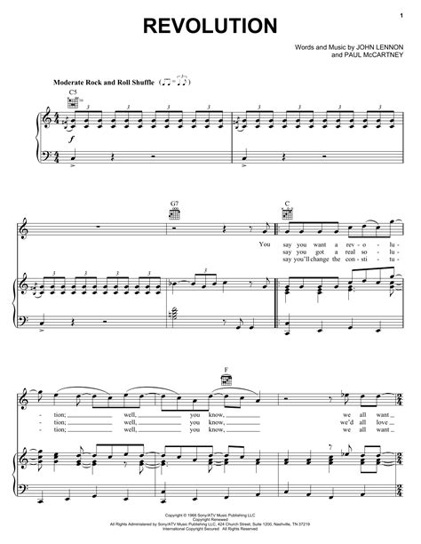 Revolution | Sheet Music Direct