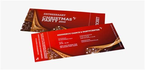 Christmas Party Printable Ticket Template