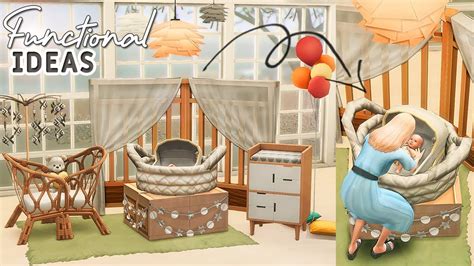 🐣4 BABY CRIBS • FUNCTIONAL IDEAS 🤍| No CC or Mods | The Sims 4 Tutorial ...