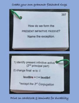 Latin Grammar Rules Flashcards (Set 3) by Anne Adhikari | TPT