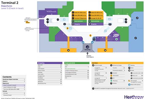 Heathrow Airport Map (LHR) - Printable Terminal Maps, Shops, Food ...