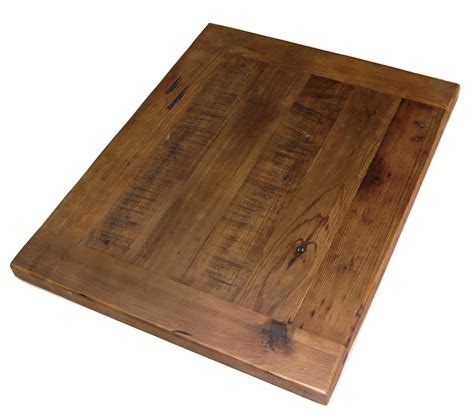 Solid Reclaimed Wood Table Tops with Breadboard Ends