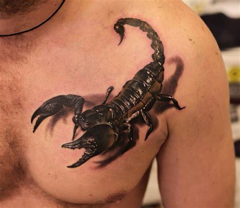 Scorpion tattoo | Scorpio tattoo, Picture tattoos, 3d tattoos