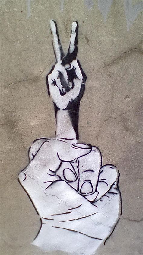 Peace Finger, abstract, funny, graffiti, landscape, nokia, wall, HD ...