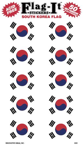 South Korea Flag Decal Sticker - Durable Vinyl From Flags Unlimited