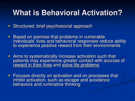 PPT - Behavioral Activation Strategies for the Treatment of PTSD ...