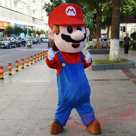 Super Mario Mascot Costume for Adults