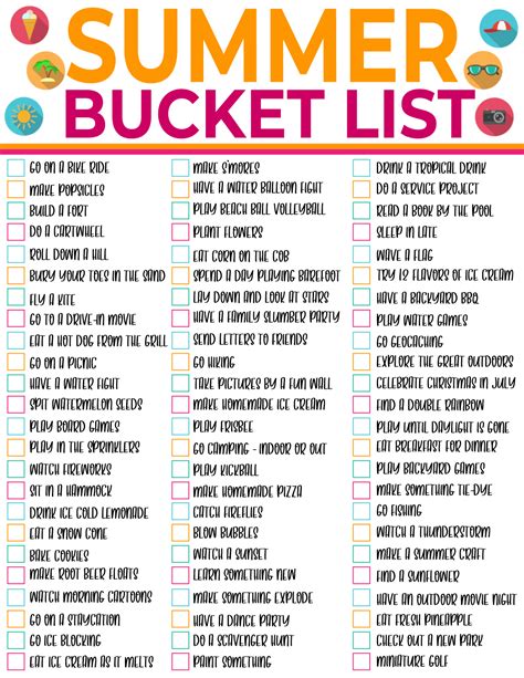 100+ Fun Summer Bucket List Ideas - Play Party Plan