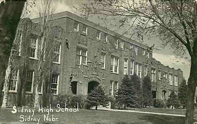 Postcard Sidney High School, Sidney, Nebraska - circa 1940s-1950s | eBay