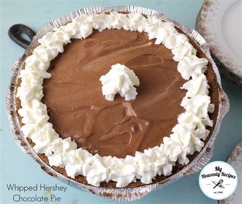 Whipped Hershey's Chocolate Pudding Pie + Video - My Heavenly Recipes