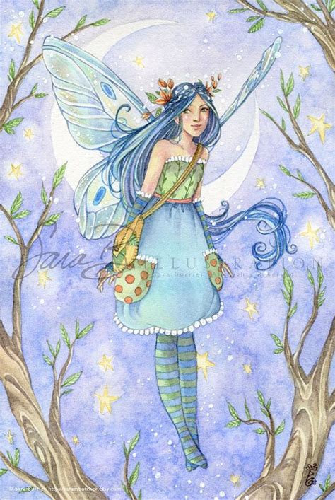 Fairy Art Print Tooth Fairy Small Mini Art Moon by sarambutcher, $10.00 ...