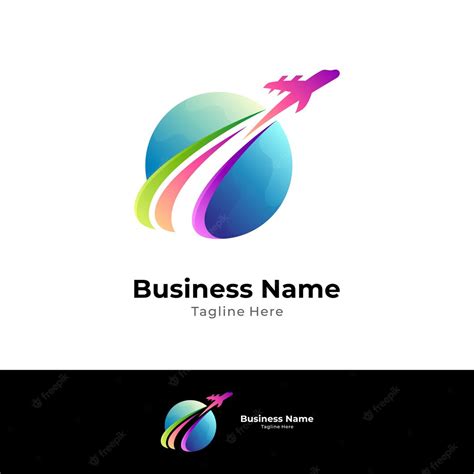 Premium Vector | World travel logo template