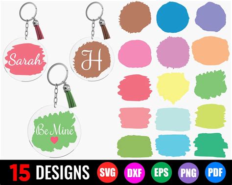 Paint Brush Stroke SVG, Keychain SVG, Paint Stroke SVG, Paint Brush svg ...