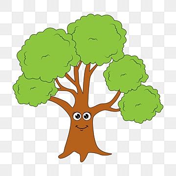 Tree Illustrations Clipart PNG Images, Cute Tree Cartoon Illustration ...