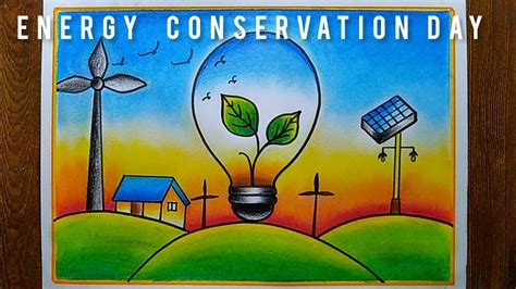 Save Energy poster Drawing| Energy conservation poster drawing for ...