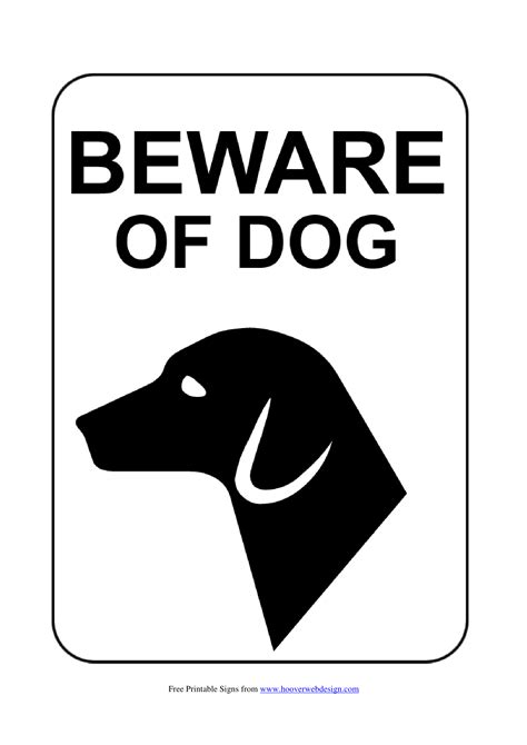 Beware Of Dog Signs | Poster Template