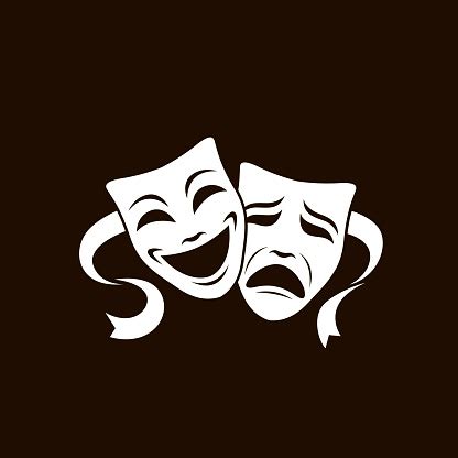 Theatrical Masks Set Stock Illustration - Download Image Now ...