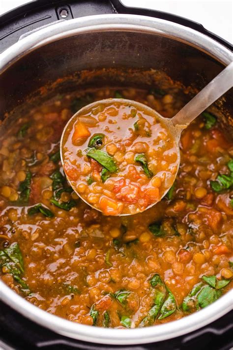 Quick & Easy Instant Pot Lentil Soup | Little Sunny Kitchen