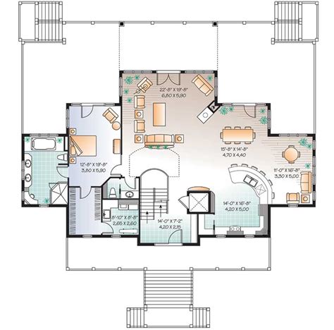 Beach House Mansion Floor Plan - floorplans.click